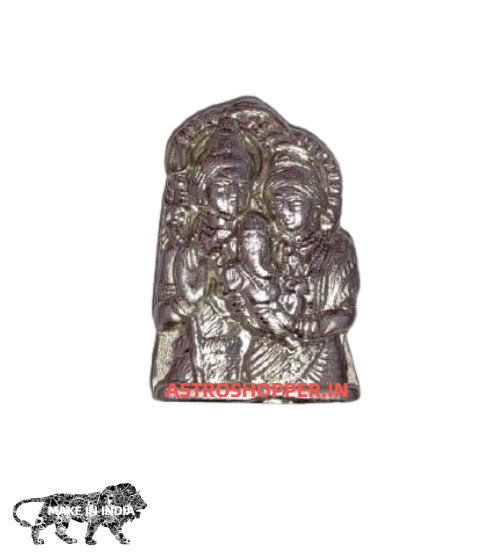 Parad Shiv Parivar Statue (150gm.) in 80% Pure Mercury ( Activated & Siddh )